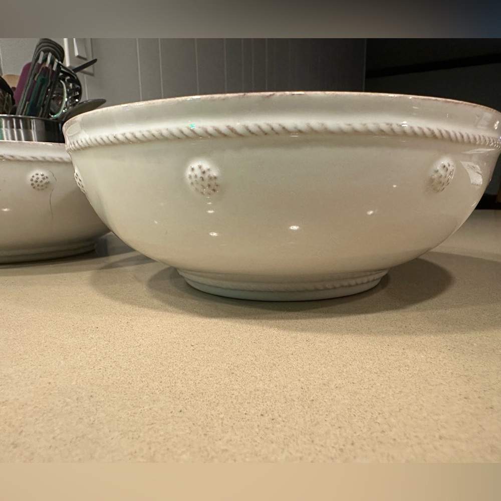 Juliska Berry & Thread 7.75" Coupe Bowl - Whitewash (set of two)